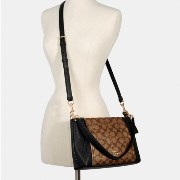 SMALL MARLON SHOULDER BAG IN SIGNATURE CANVAS - Picture 4 of 5